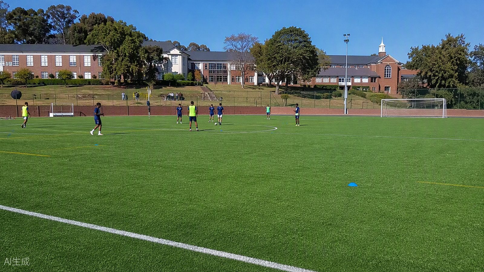 School Sports Field — 50mm - artificial soccer grass installation project KwaZulu-Natal South Africa